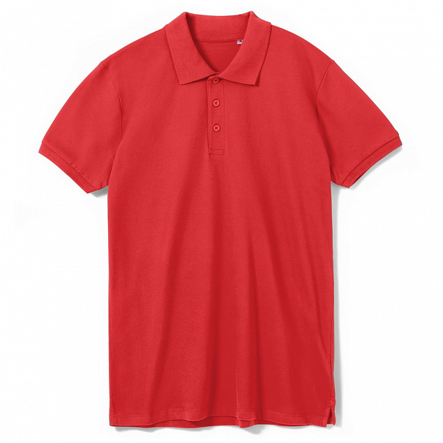 Рубашка поло мужская PHOENIX MEN, красная с логотипом  заказать по выгодной цене в кибермаркете AvroraStore