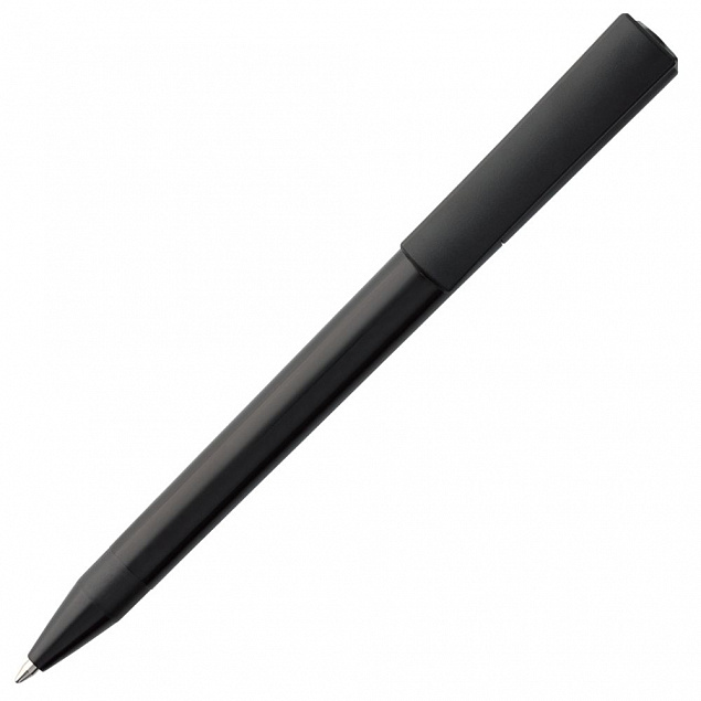 Ручка шариковая Elan, черная с логотипом  заказать по выгодной цене в кибермаркете AvroraStore