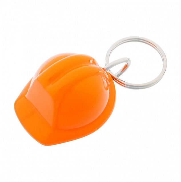 Брелок Helmet, оранжевый с логотипом  заказать по выгодной цене в кибермаркете AvroraStore