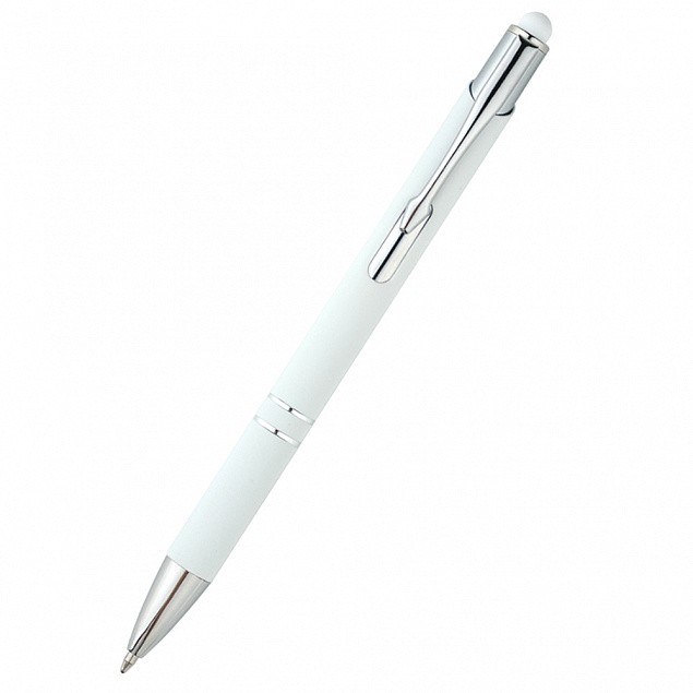 Ручка металлическая Ingrid - Белый BB с логотипом  заказать по выгодной цене в кибермаркете AvroraStore