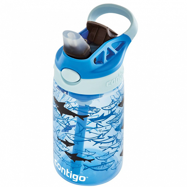 Бутылка для воды детская Gizmo Flip Sharks с логотипом  заказать по выгодной цене в кибермаркете AvroraStore
