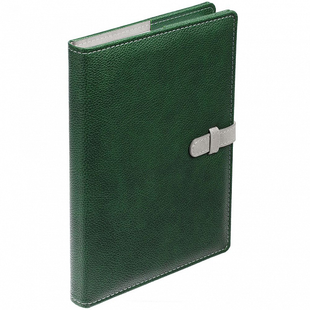 Ежедневник Cortex, недатированный, зеленый с логотипом  заказать по выгодной цене в кибермаркете AvroraStore