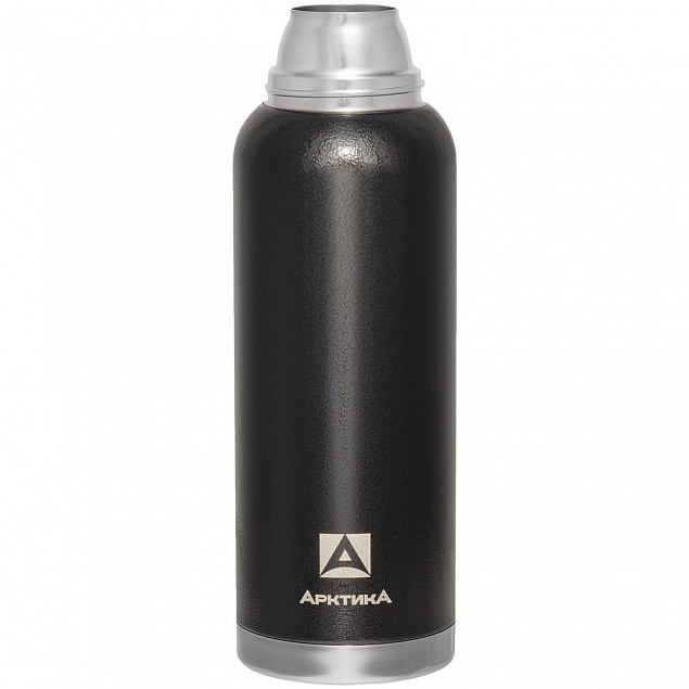 Термос «Арктика Hammerite 1200», черный с логотипом  заказать по выгодной цене в кибермаркете AvroraStore