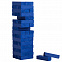 Игра «Деревянная башня мини», синяя с логотипом  заказать по выгодной цене в кибермаркете AvroraStore