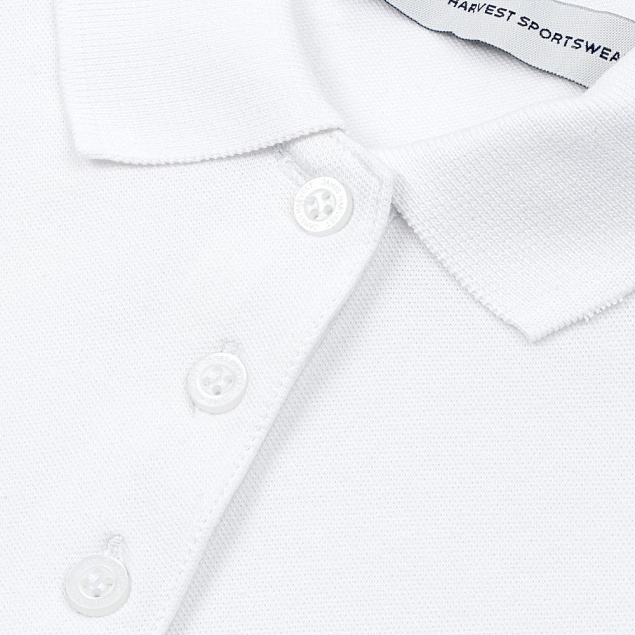 Рубашка поло женская Sunset, белая с логотипом  заказать по выгодной цене в кибермаркете AvroraStore