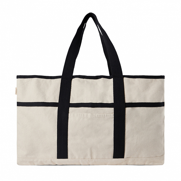 Пляжная сумка VINGA Volonne из переработанного канваса и rPET AWARE™ с логотипом  заказать по выгодной цене в кибермаркете AvroraStore