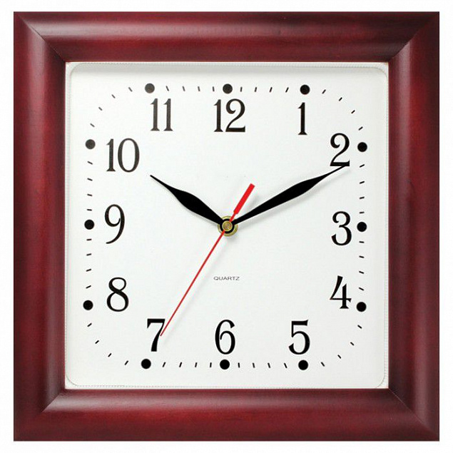 Часы настенные Veldi Square на заказ с логотипом  заказать по выгодной цене в кибермаркете AvroraStore