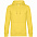 Толстовка с капюшоном унисекс King, желтая с логотипом  заказать по выгодной цене в кибермаркете AvroraStore