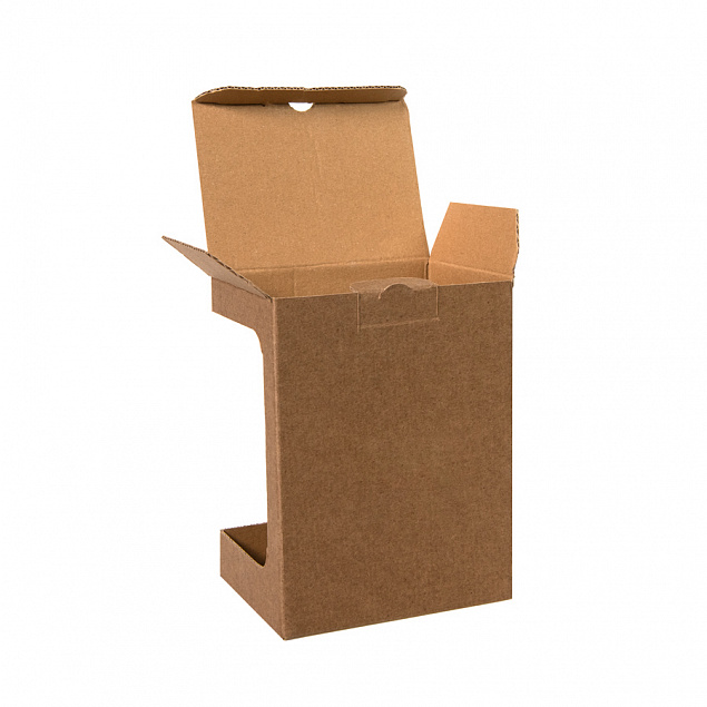 Коробка для кружки 26700, размер 11,9х8,6х15,2 см, микрогофрокартон, коричневый с логотипом  заказать по выгодной цене в кибермаркете AvroraStore