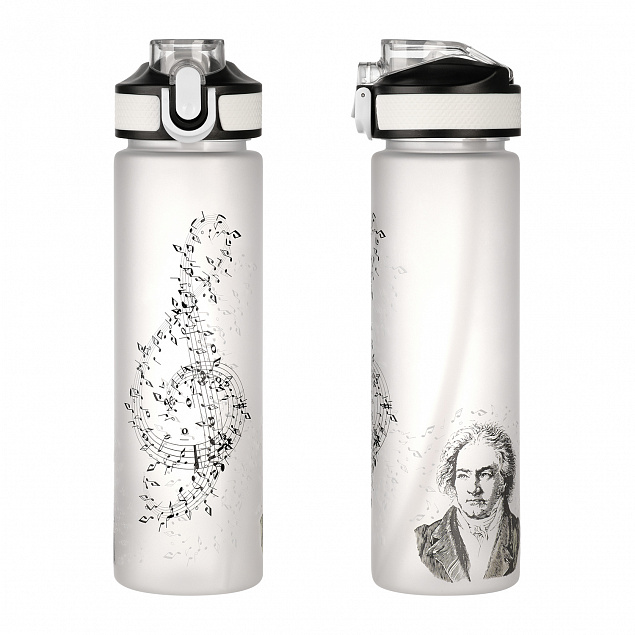 Спортивная бутылка для воды, Flip, 700 ml, белая с логотипом  заказать по выгодной цене в кибермаркете AvroraStore