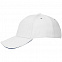 Бейсболка Classic, белая с темно-синим кантом с логотипом  заказать по выгодной цене в кибермаркете AvroraStore