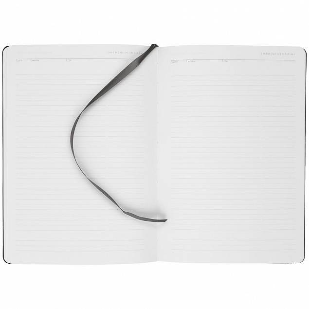 Ежедневник Romano, недатированный, темно-серый с логотипом  заказать по выгодной цене в кибермаркете AvroraStore