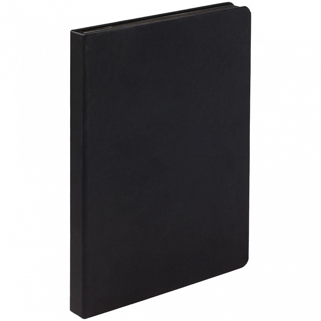 Ежедневник Shall, недатированный, черный с логотипом  заказать по выгодной цене в кибермаркете AvroraStore