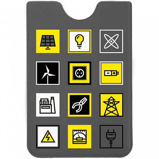 Чехол для карточки Industry, энергетика с логотипом  заказать по выгодной цене в кибермаркете AvroraStore