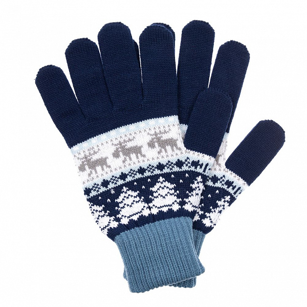 Перчатки Mirakler, синие с логотипом  заказать по выгодной цене в кибермаркете AvroraStore