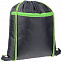 Детский рюкзак Novice, серый с зеленым с логотипом  заказать по выгодной цене в кибермаркете AvroraStore
