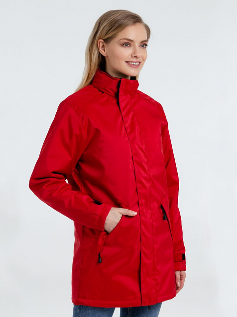 Куртка на стеганой подкладке ROBYN, красная с логотипом  заказать по выгодной цене в кибермаркете AvroraStore