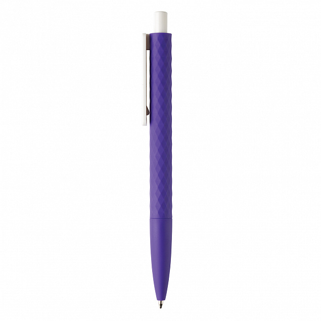 Ручка X3 Smooth Touch, фиолетовый с логотипом  заказать по выгодной цене в кибермаркете AvroraStore