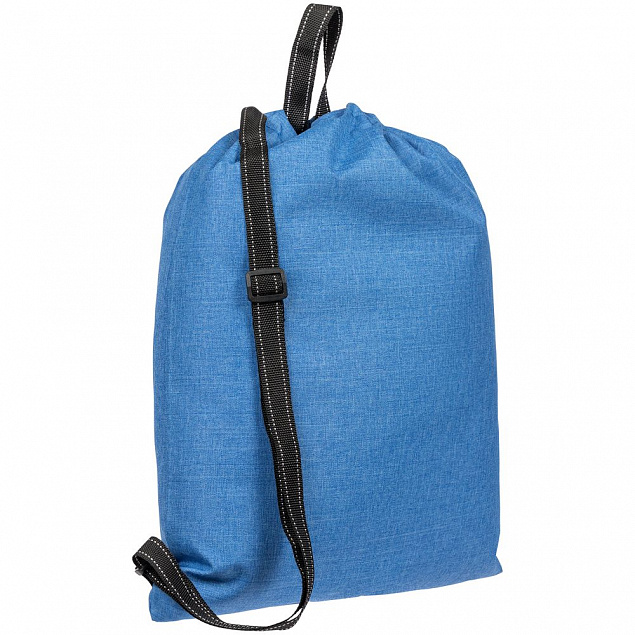 Рюкзак-мешок Melango, синий с логотипом  заказать по выгодной цене в кибермаркете AvroraStore