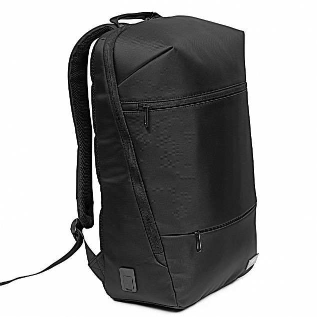 Бизнес рюкзак Taller  с USB разъемом, черный с логотипом  заказать по выгодной цене в кибермаркете AvroraStore