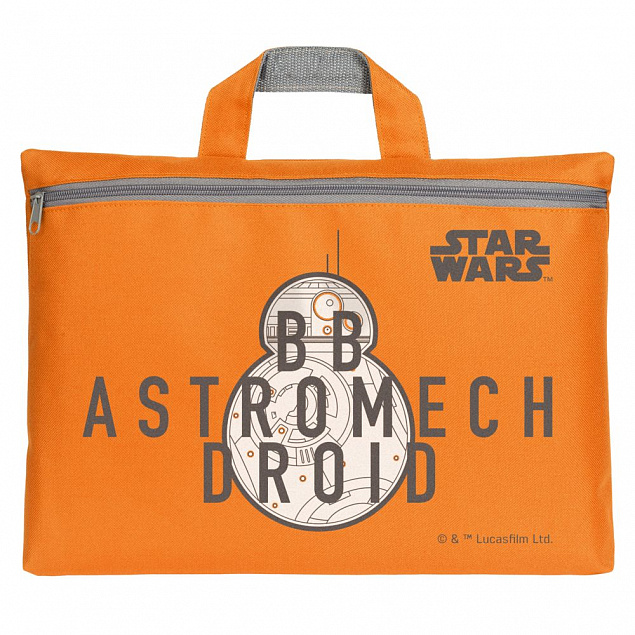 Сумка-папка ВВ-8 Astromech Droid, оранжевая с логотипом  заказать по выгодной цене в кибермаркете AvroraStore