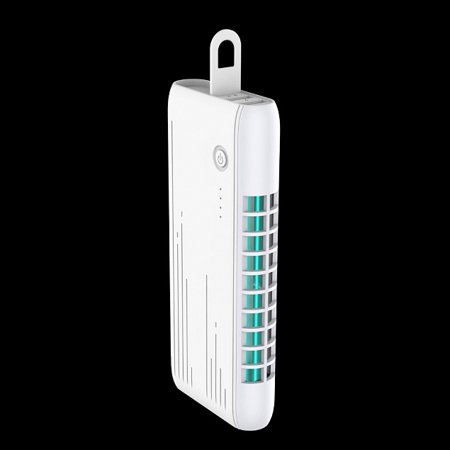 Внешний аккумулятор, Uno, 6000mah c встроенной УФ лампой, белый с логотипом  заказать по выгодной цене в кибермаркете AvroraStore