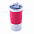 Термокружка вакуумная 'Funny" белая, розовая, силикон с логотипом  заказать по выгодной цене в кибермаркете AvroraStore
