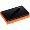 Набор Trait, черно-оранжевый с логотипом  заказать по выгодной цене в кибермаркете AvroraStore