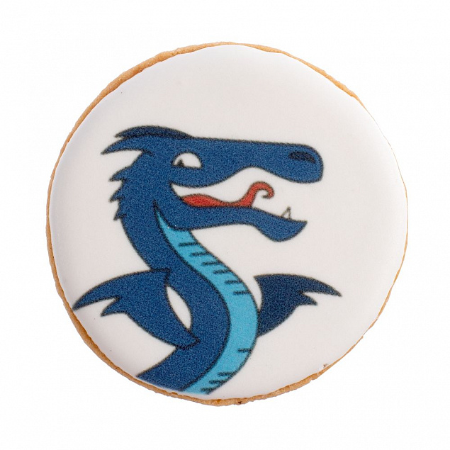 Печенье «Синий дракон» с логотипом  заказать по выгодной цене в кибермаркете AvroraStore