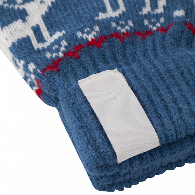 Сенсорные перчатки Raindeer, синие с логотипом  заказать по выгодной цене в кибермаркете AvroraStore