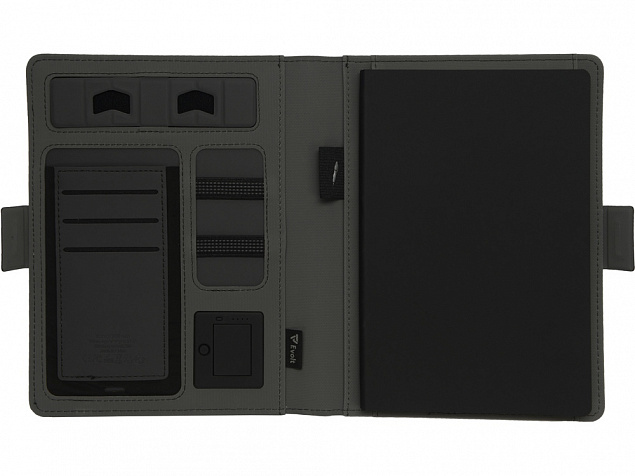 Органайзер с беспроводной зарядкой Powernote, 5000 mAh с логотипом  заказать по выгодной цене в кибермаркете AvroraStore