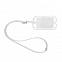 Силиконовый шнурок DALVIK, Белый с логотипом  заказать по выгодной цене в кибермаркете AvroraStore