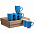 Набор кружек Good Morning c покрытием софт-тач, голубой с логотипом  заказать по выгодной цене в кибермаркете AvroraStore