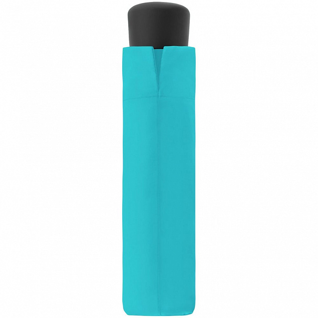 Зонт складной Trend Mini, синий с логотипом  заказать по выгодной цене в кибермаркете AvroraStore