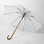 Зонт-трость механический, деревянная ручка с логотипом  заказать по выгодной цене в кибермаркете AvroraStore