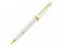 Ручка-роллер Bailey Light Polished White Resin and Gold Tone с логотипом  заказать по выгодной цене в кибермаркете AvroraStore