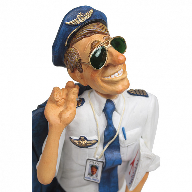 Скульптура "Пилот" с логотипом  заказать по выгодной цене в кибермаркете AvroraStore