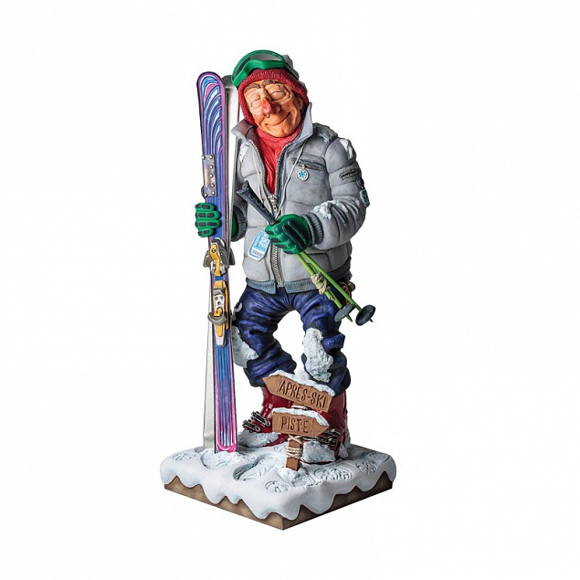 Скульптура "Лыжник" с логотипом  заказать по выгодной цене в кибермаркете AvroraStore
