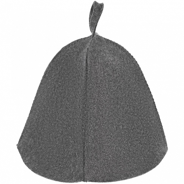 Банная шапка Heat Off, серая с логотипом  заказать по выгодной цене в кибермаркете AvroraStore