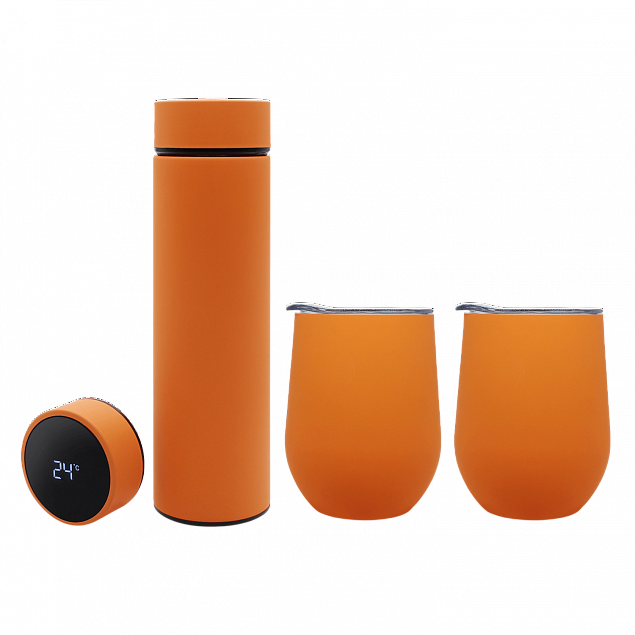 Набор Hot Box CS2 grey (оранжевый) с логотипом  заказать по выгодной цене в кибермаркете AvroraStore