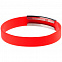 Силиконовый браслет Brisky с металлической шильдой, красный с логотипом  заказать по выгодной цене в кибермаркете AvroraStore