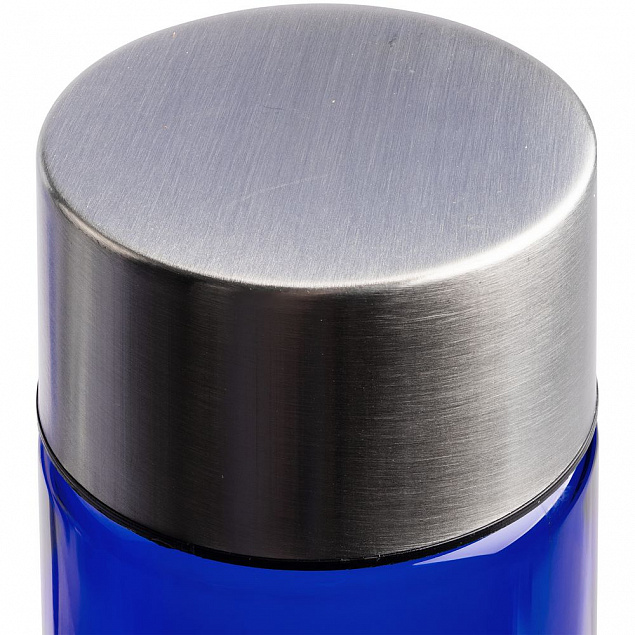 Бутылка для воды Misty, синяя с логотипом  заказать по выгодной цене в кибермаркете AvroraStore