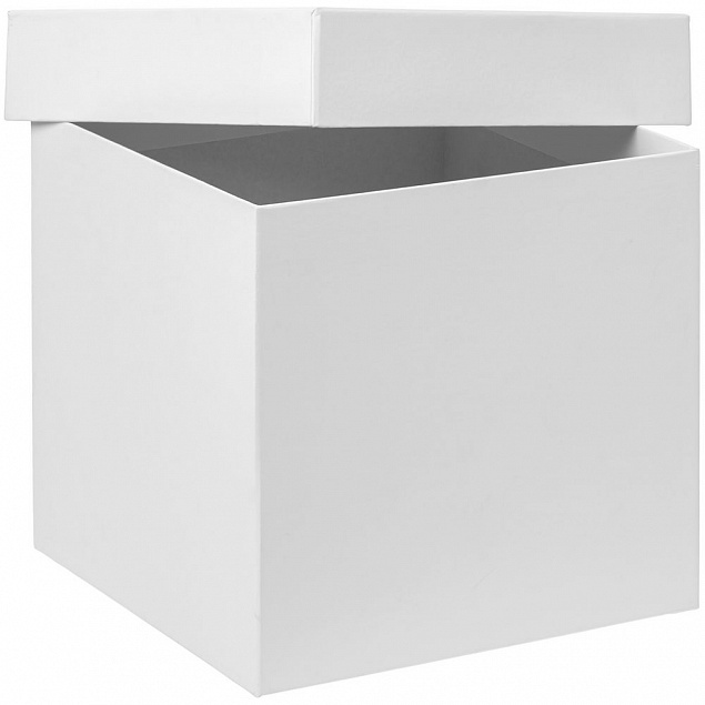 Коробка Cube M, белая с логотипом  заказать по выгодной цене в кибермаркете AvroraStore