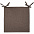 Сидушка Settle In, коричневая с логотипом  заказать по выгодной цене в кибермаркете AvroraStore