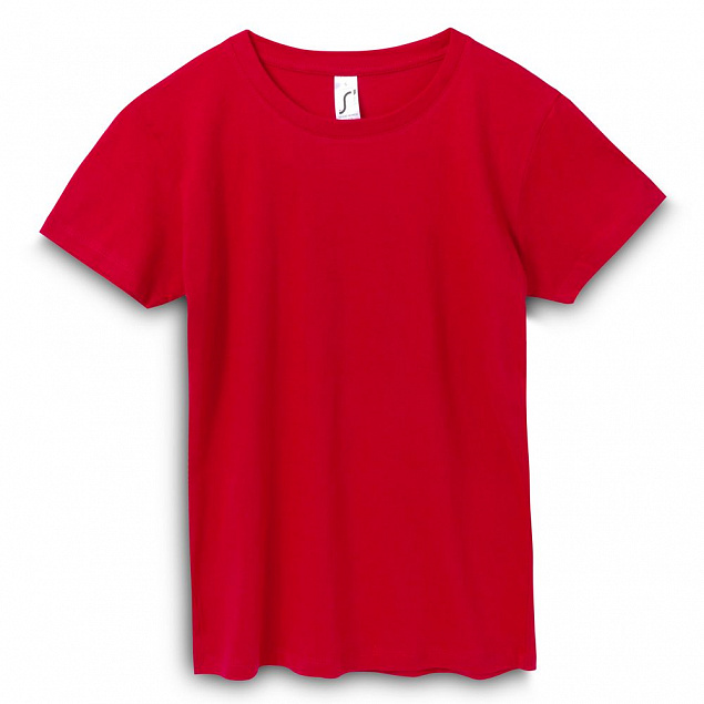 Футболка женская REGENT WOMEN, красная с логотипом  заказать по выгодной цене в кибермаркете AvroraStore