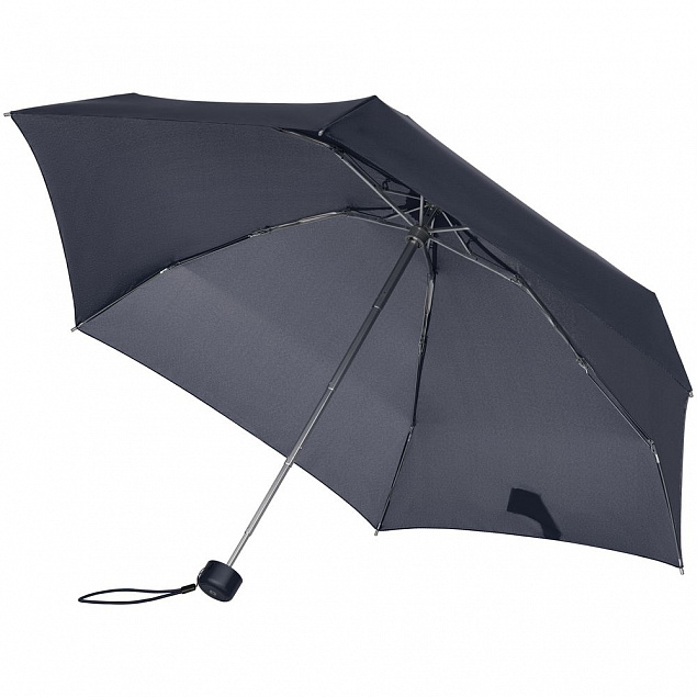 Зонт складной Minipli Colori S, синий (индиго) с логотипом  заказать по выгодной цене в кибермаркете AvroraStore