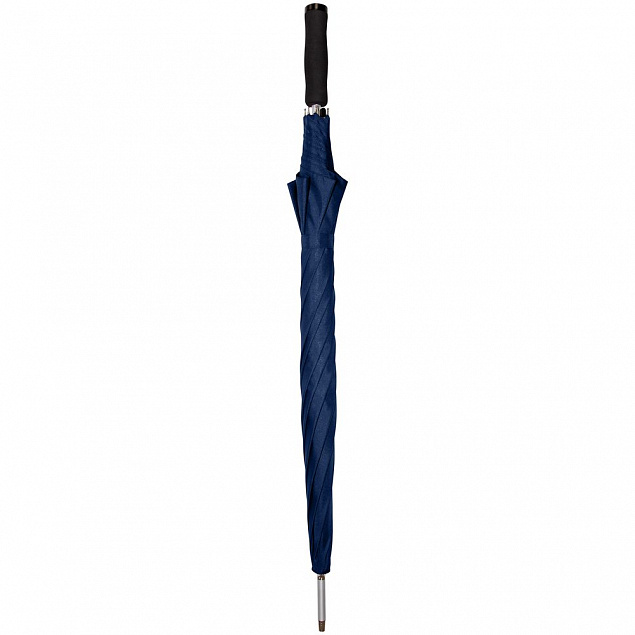 Зонт-трость Alu Golf AC, темно-синий с логотипом  заказать по выгодной цене в кибермаркете AvroraStore