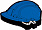 Флешка «Каска», синяя, 8 Гб с логотипом  заказать по выгодной цене в кибермаркете AvroraStore
