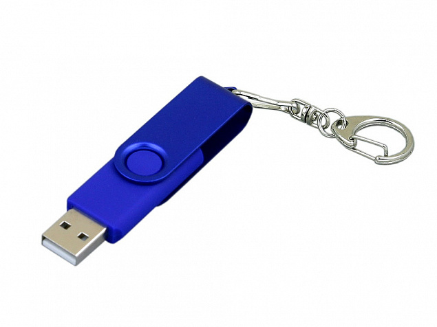 USB-флешка на 16 Гб с поворотным механизмом с логотипом  заказать по выгодной цене в кибермаркете AvroraStore