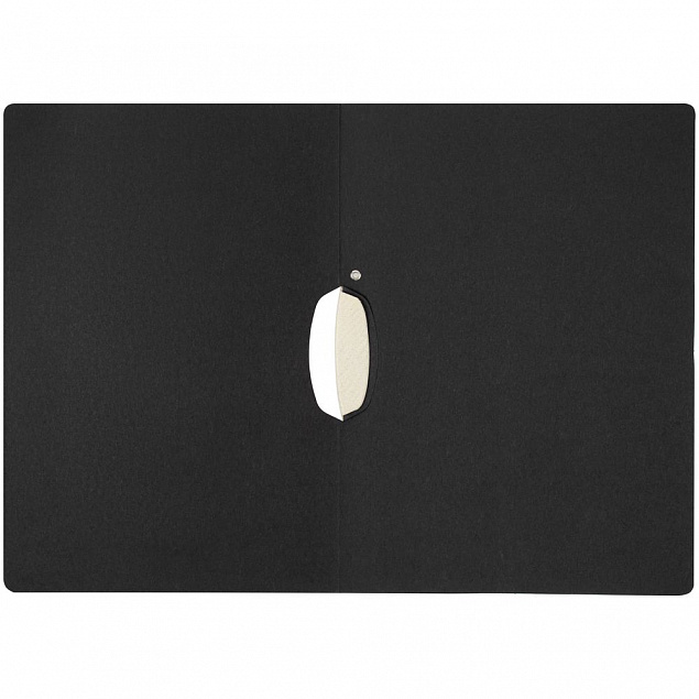 Папка Clip File Eco, черная с логотипом  заказать по выгодной цене в кибермаркете AvroraStore
